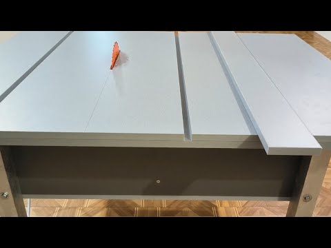Homemade table saw.  A simple circular table.