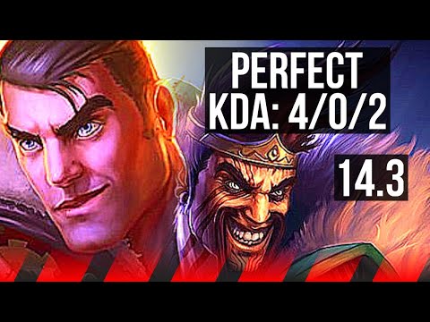 JAYCE vs DRAVEN (TOP) | 4/0/2, Rank 10 Jayce | NA Challenger | 14.3