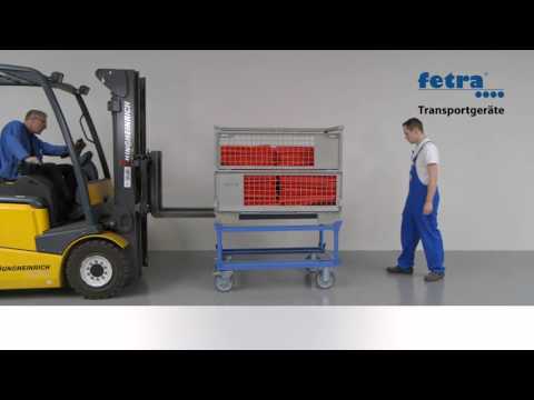 Video: Aufzetraam 22902 voor paletwagen - voor gaasboxen en vlakke pallets