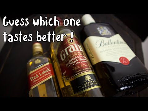 TOP 3 BEST SELLING BLENDED SCOTCH WHISKY BRANDS (Johnnie Walker vs Ballentine's vs Grant's)