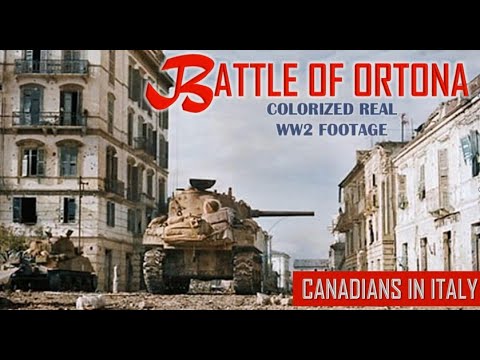 Battle of Ortona   Canadian soldiers are fighting with Germans in Ortona   Italy