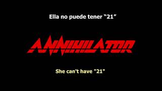 &quot;21&quot; - Annihilator (Subtitulada en español + Lyrics)