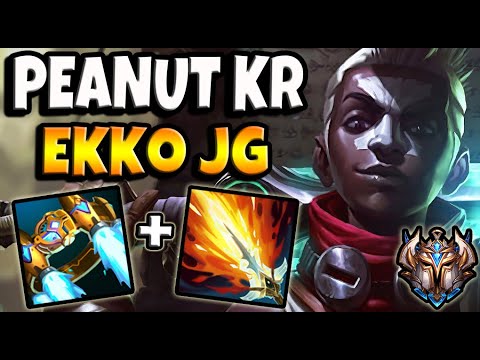 Peanut Ekko JUNGLE vs Nidalee - Patch 11.5 Korea Challenger ✅