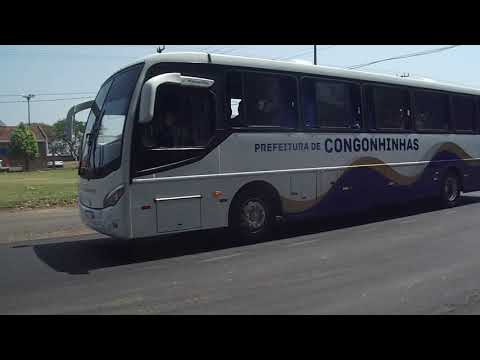 Ônibus Da Prefeitura Municipal De Congonhinhas Em Cornélio Procópio -  Paraná - Brasil