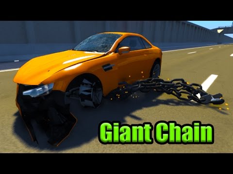 Giant Chain High Speed Jump Crashes #1 BeamNG.Drive