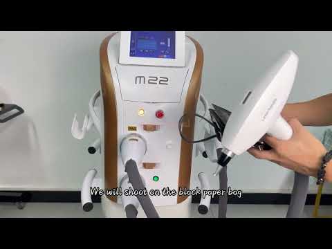 M22 IPL acne removal + ND-YAG Q switch laser skin rejuvenation machine operation video