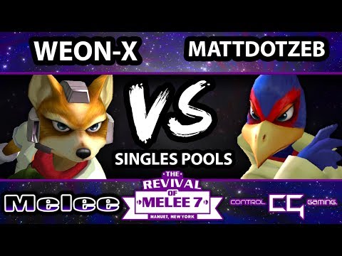 RoM 7 - EMG | Weon-X (Fox) Vs. MattdotZeb (Falco) SSBM Pools - Smash Bros. Melee
