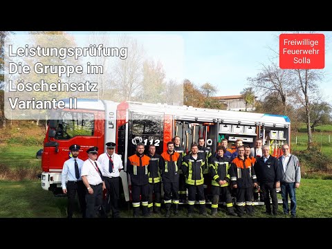Die Gruppe im Löscheinsatz, Variante 2, Feuerwehr Leistungsabzeichen Bayern