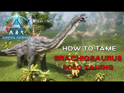 ARK Survival Ascended | How to Tame BRACHIOSAURUS (Ark Additions)