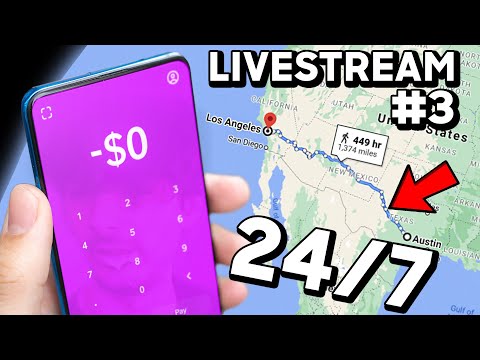 🔴TRAVELING ACROSS COUNTRY USING ONLY MONEY I MAKE...