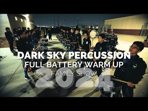 Dark Sky Percussion 2024 - Full Battery Warm Up @ DSP Family Show