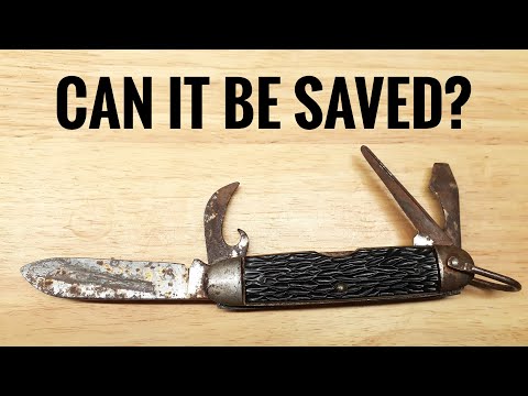 HOW TO QUICKLY AND EASILY REMOVE RUST FROM KNIVES OR OTHER TOOLS.
