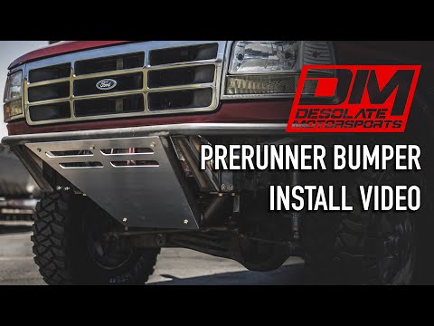 Install Guide: Bolt-On Prerunner Bumper 92-96 Bronco/F150