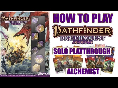Pathfinder Dice Conquest: How to Play & Solo Playthrough (Alchemist)