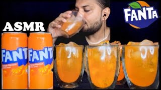 [ ASMR ] COLD ICED🥶 FANTA SOFT DRINKS | COLD DRINKS🍷| ORANGE🟠 SODA | DRINKING SOUNDS MUKBANG