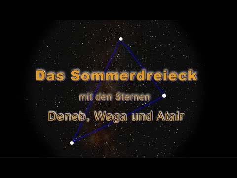 Das Sommerdreieck mit den Sternen Deneb, Wega und Atair, Episode #30