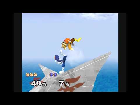 SSBM Fox (Red) vs Falco (Blue)