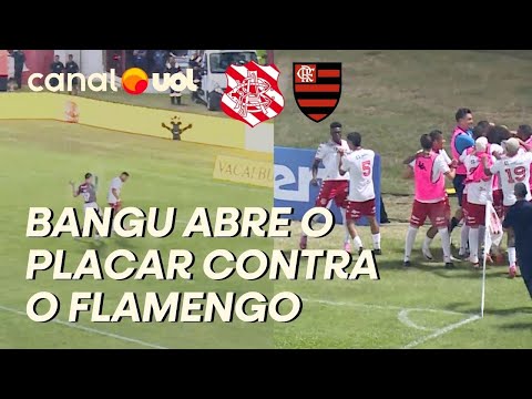 CARIOCÃO: BANGU ABRE O PLACAR CONTRA O FLAMENGO APÓS ÓTIMO CONTRA-ATAQUE; VEJA GOL