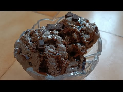 2 Ingredient Chocolate Ice cream recipe without cream, condensed milk/Ice cream recipe #shorts #oreo