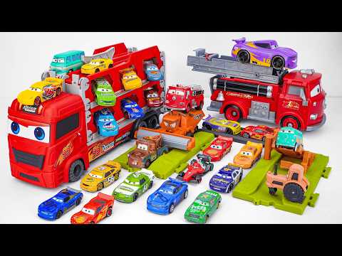 Disney Pixar Cars Unboxing Review | Lightning McQueen | Mattel Disney Pixar Cars Glow Racers Playset