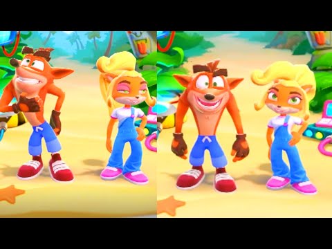 Crash Bandicoot On the Run! New intro, tutorial and interface - Lost City Gameplay