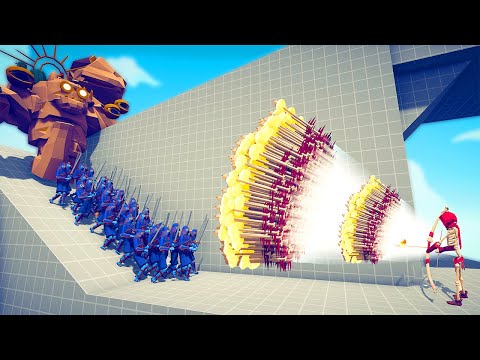 100x SAMURAI + GIANT SUN GOLEM vs EVERY TRIO GODS - Totally Accurate Battle Simulator TABS