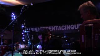 FORTUNA – Antonio Gramentieri e Diego Sapignoli live@1e35circa, Cantù (IT), 2016 may 08