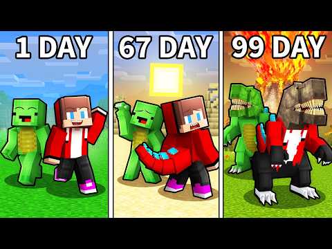 JJ and Mikey: DINOSAUR EVOLUTION in Minecraft...