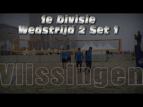 Beachvolleybal 2016 Vlissingen wedstrijd 2 Mika Joris set1
