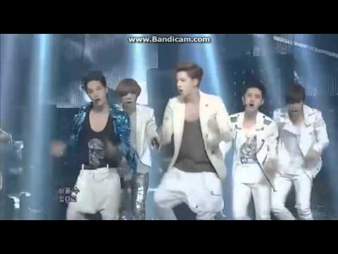 [LQ] 120617 EXO-K 'MAMA' Goodbye stage @ Inkigayo