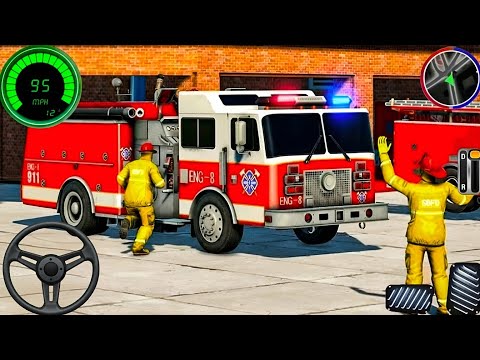 🔥 Fire Truck Simulator 3D – Real Firefighter Rescue Mission Gameplay | Android
