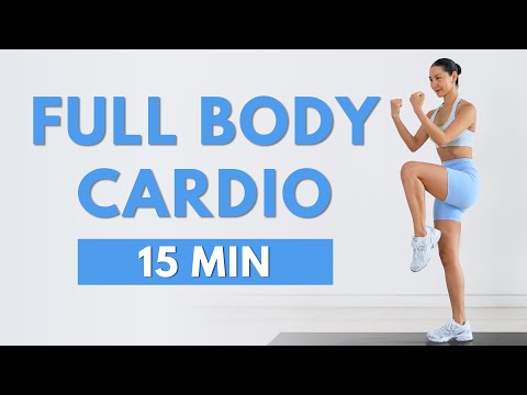 15 MIN FULL BODY CARDIO WORKOUT 🔥 FAT BURNING (No Jumping, No Squats, No Lunges)