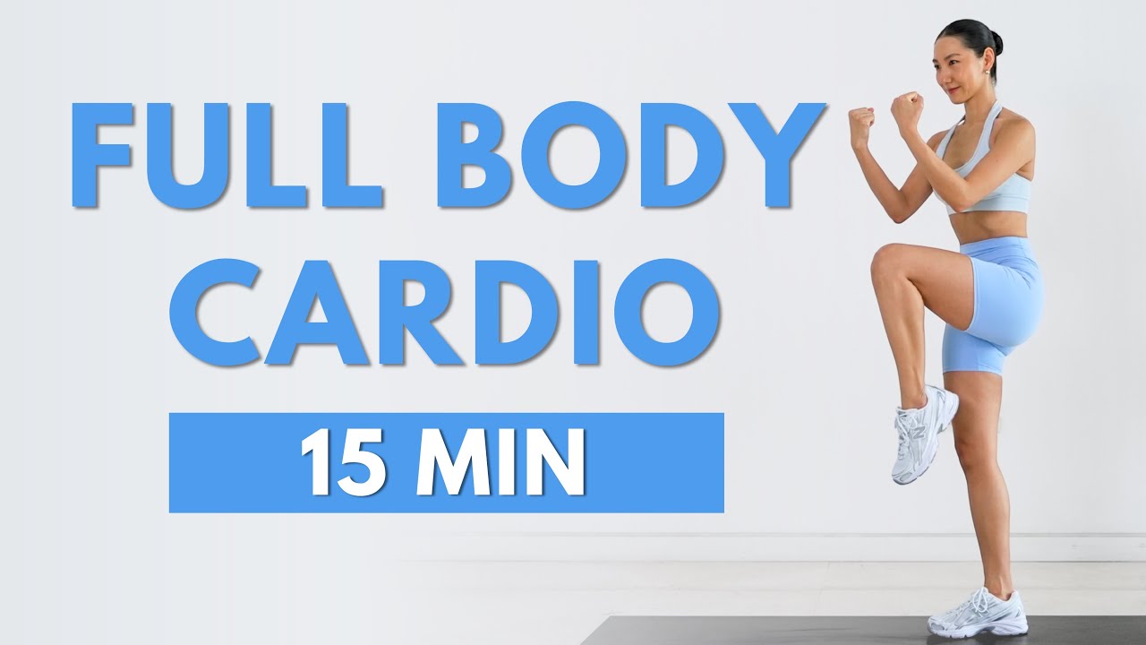 15 MIN FULL BODY CARDIO WORKOUT 🔥 FAT BURNING (No Jumping, No Squats, No Lunges)