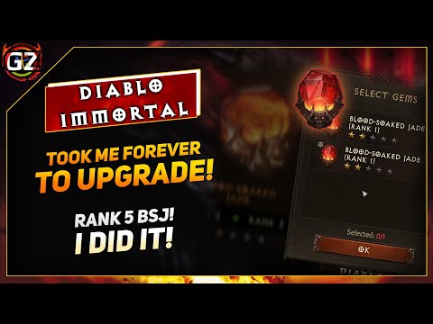 Took Me Forever to Upgrade My Blood Soaked Jade To Rank 5  | Diablo Immortal