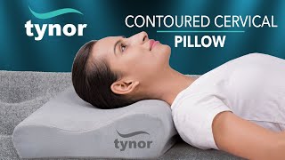 Tynor Contoured Cervical Pillow (B19) for supporting the cervical spine during sleep