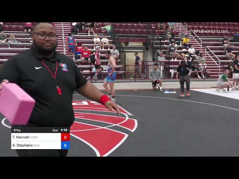 87 Kg Rr Rnd 2 - Tyler Hannah, Combat W.C. School Of Wrestling Vs Kodiak Stephens, Beaver Dam Wres