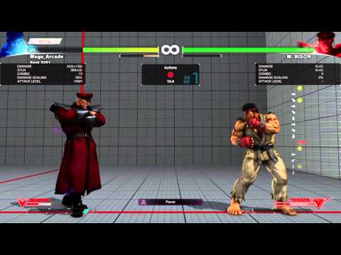 STREET FIGHTER V (BETA PHASE 3) M Bison 423 V-Trigger Critical Art COMBO