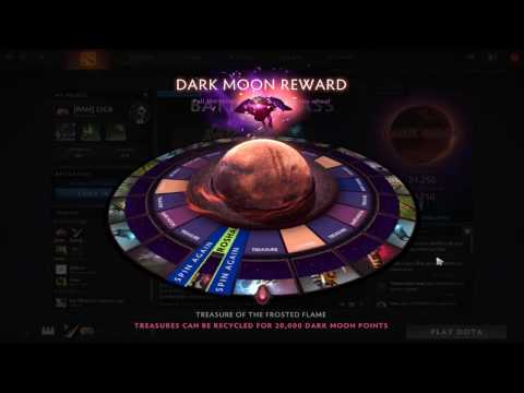 I got Extremely Rare!!Dota2-DarkMoon Event Reward's Spin Opening