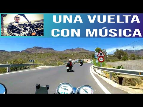 RUTAS por GRAN CANARIA en moto de 125 CC. Con música de fondo. San Bartolomé de Tirajana.