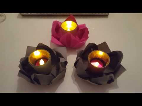 Servietten falten-Rose/Blüte/Blume selber machen.