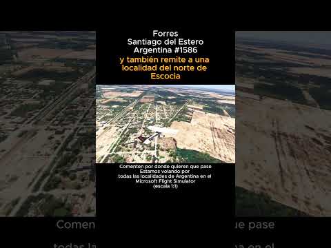 Forres, Santiago del Estero desde el Microsoft Flight Simulator #forres #santiagodelestero #msfs