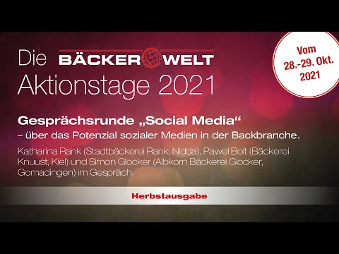 Gesprächsrunde „Social Media“ – über das Potenzial sozialer Medien in der Backbranche