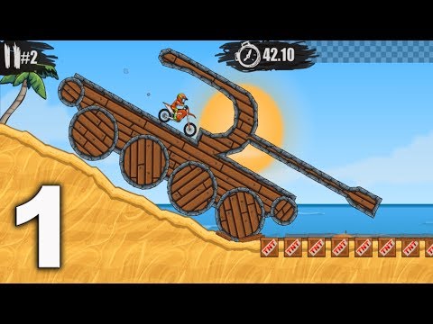MOTO X3M Bike Racing Game - levels 1 - 15 Gameplay Walkthrough Part 1 (iOS, Android)