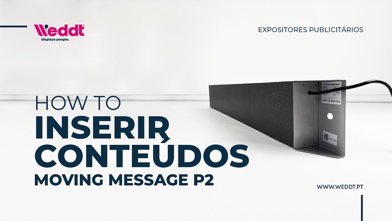 Como Inserir Conteúdos Moving Message | Weddt