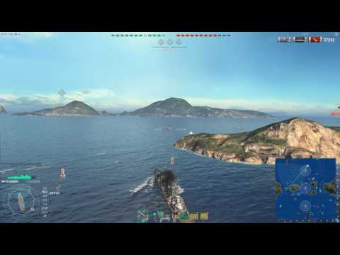 [WoWs 0.6.0.1] Крейсер Leander  жжёт!!!