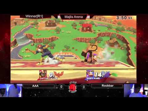 SSB4 @ Al Majlis 15/1: AAA (C. Falcon, Diddy Kong) vs Rockbar (Diddy Kong) - WR1