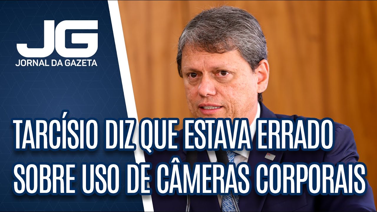 Governador de SP admite que estava “totalmente errado” sobre uso de câmeras corporais