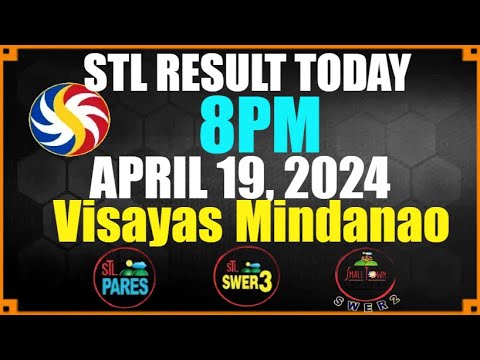 Stl Result Today 7pm VISAYAS April 19, 2024