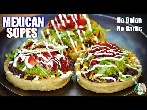 Mexican Sopes recipe 🌶️ Vegetarian recipe ✅ Sattvik Kitchen