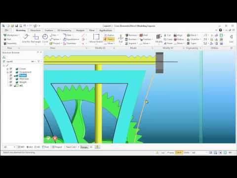 Video: Creo Direct Modeling Express, making a clock part 7